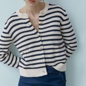Zara Cotton Knit Cardigan